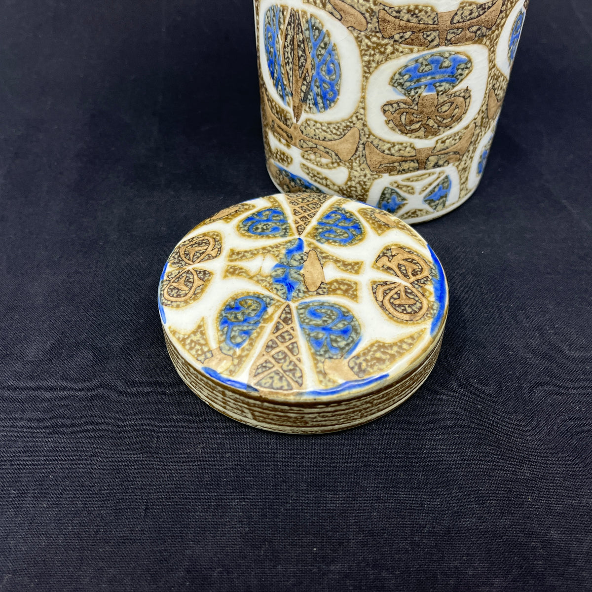 Rare Baca jar with lid from Royal Copenhagen