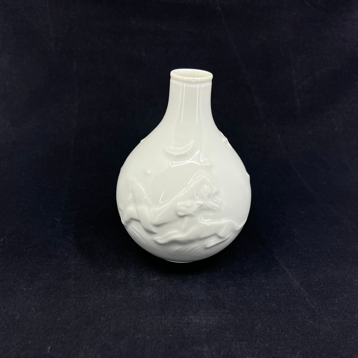 Hvid blanch de chine vase fra Royal Copenhagen