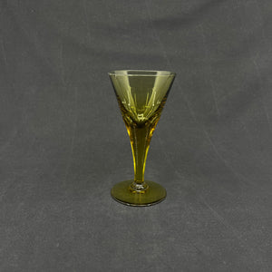 Silicon moss green white wine glasses