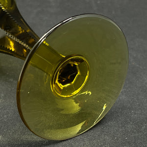 Silicon moss green white wine glasses