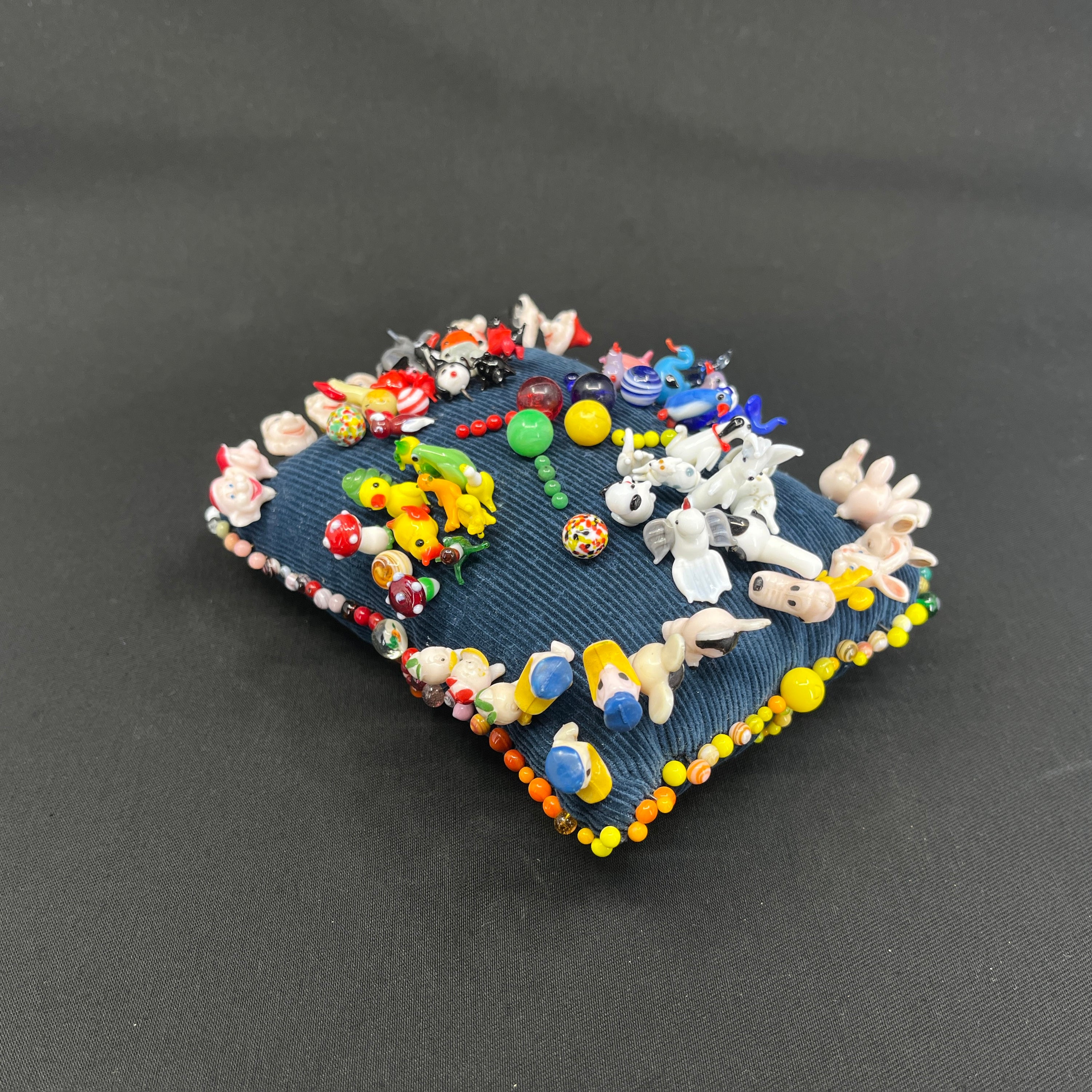 Pincushion with fine old needles