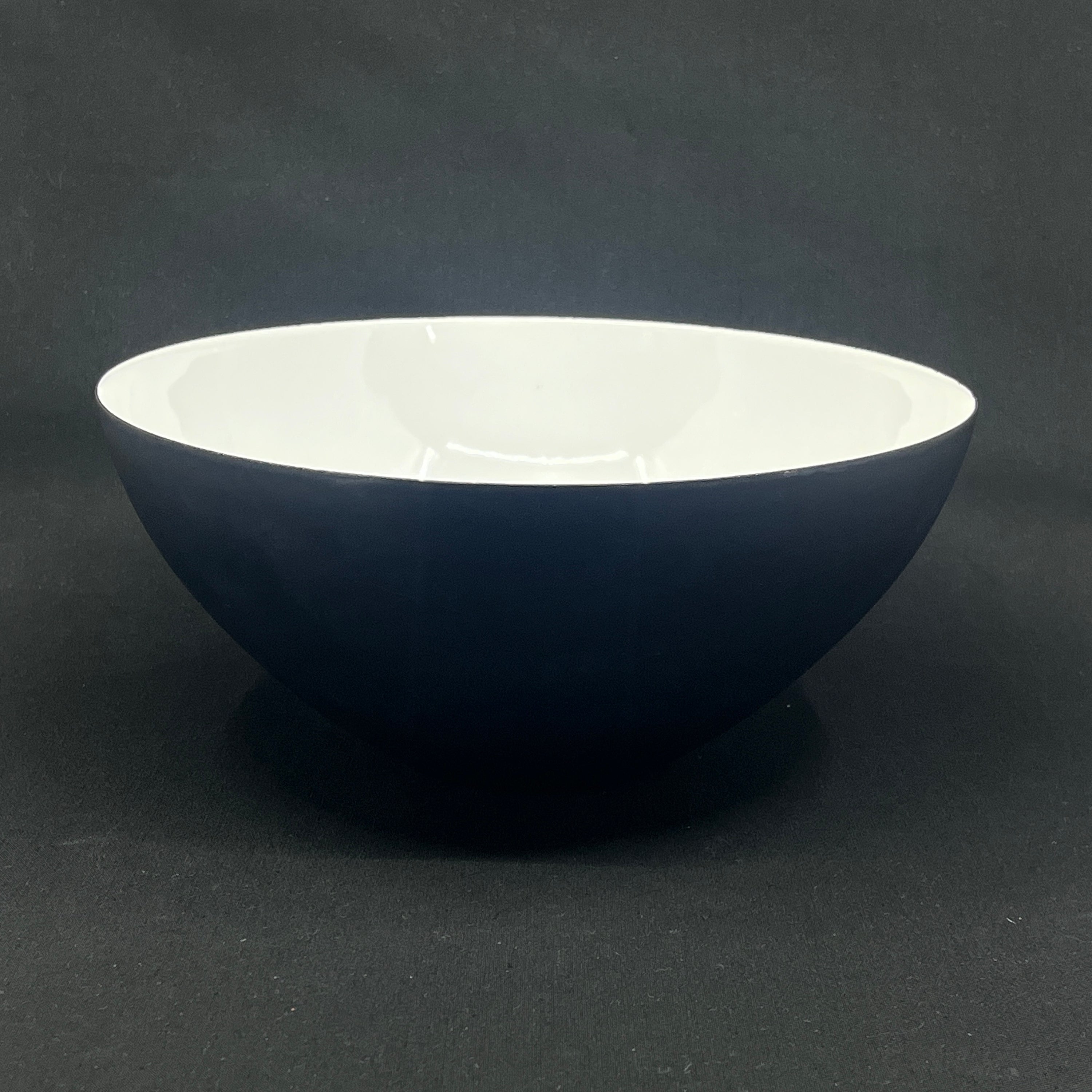Hvid Krenitskål fra 1950'erne, 25 cm.