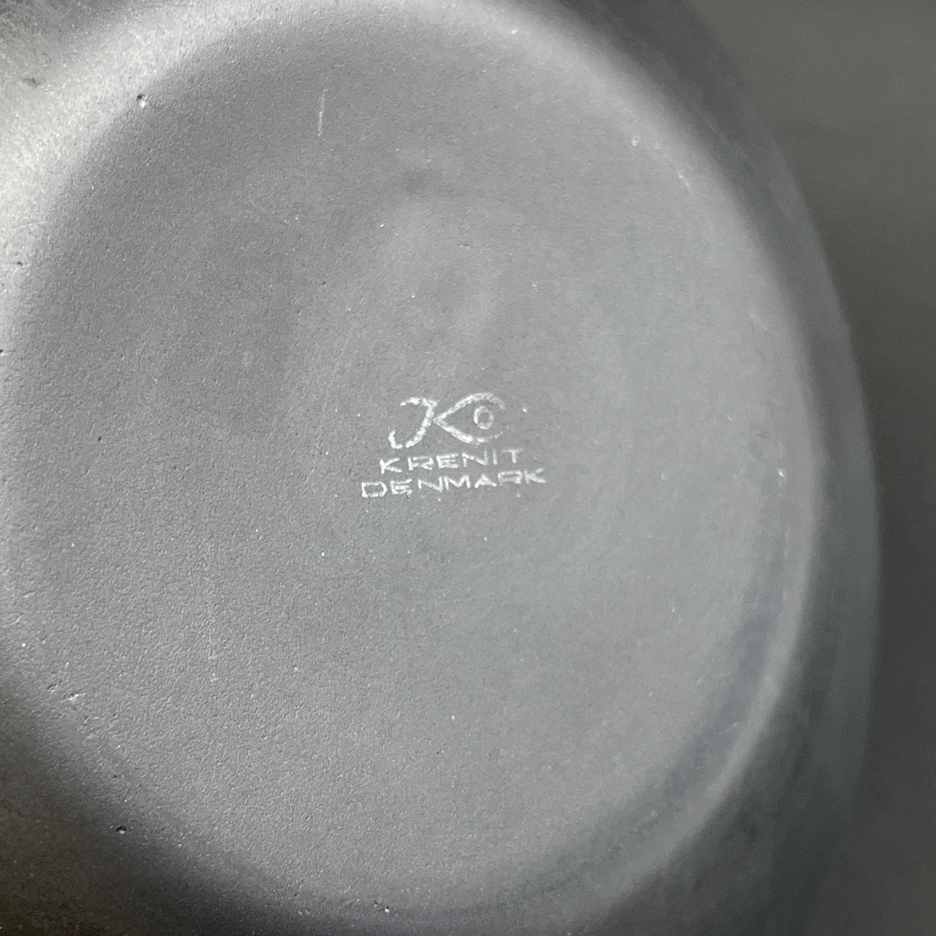 White Krenit bowl from the 1950s, 25 cm.