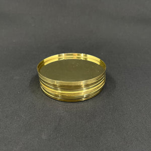Stelton drinks trays in brass, 6 pieces