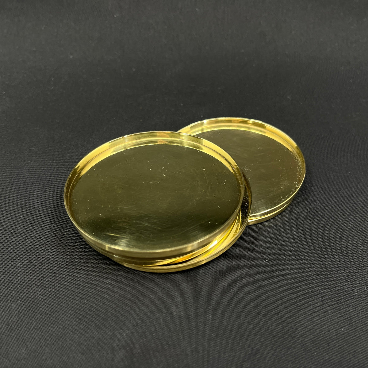 Stelton drinks trays in brass, 6 pieces