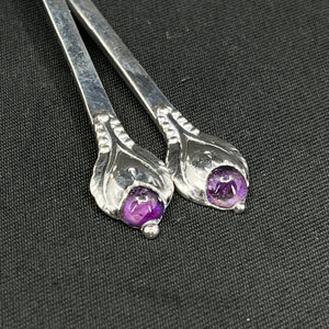 Evald Nielsen coffee spoons No. 3 with stones