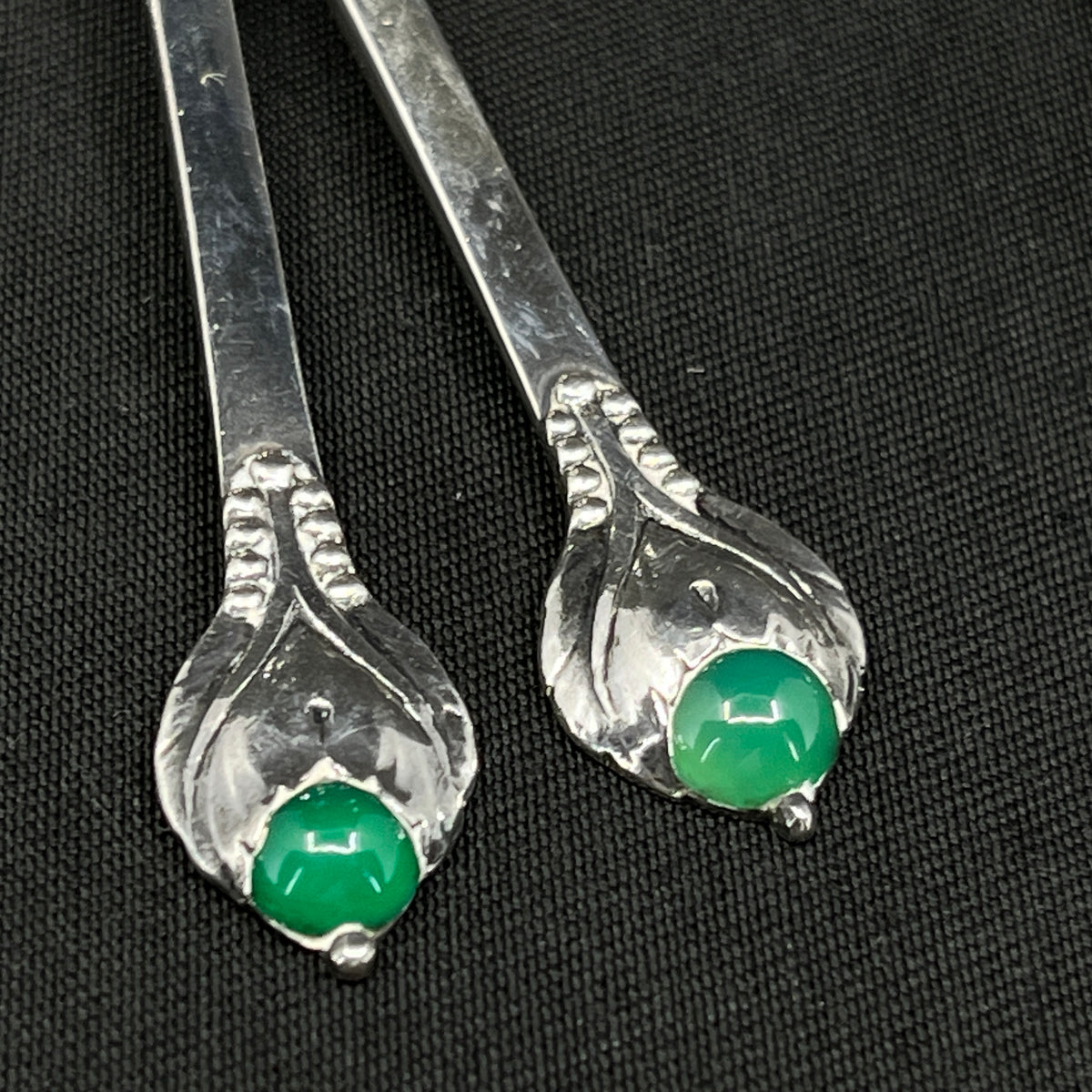Evald Nielsen coffee spoons No. 3 with stones