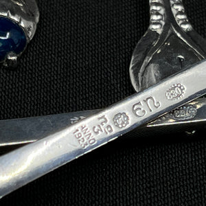 Evald Nielsen coffee spoons No. 3 with stones