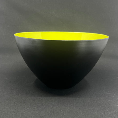 Limegrøn Krenitskål fra 1950'erne, 25 cm.