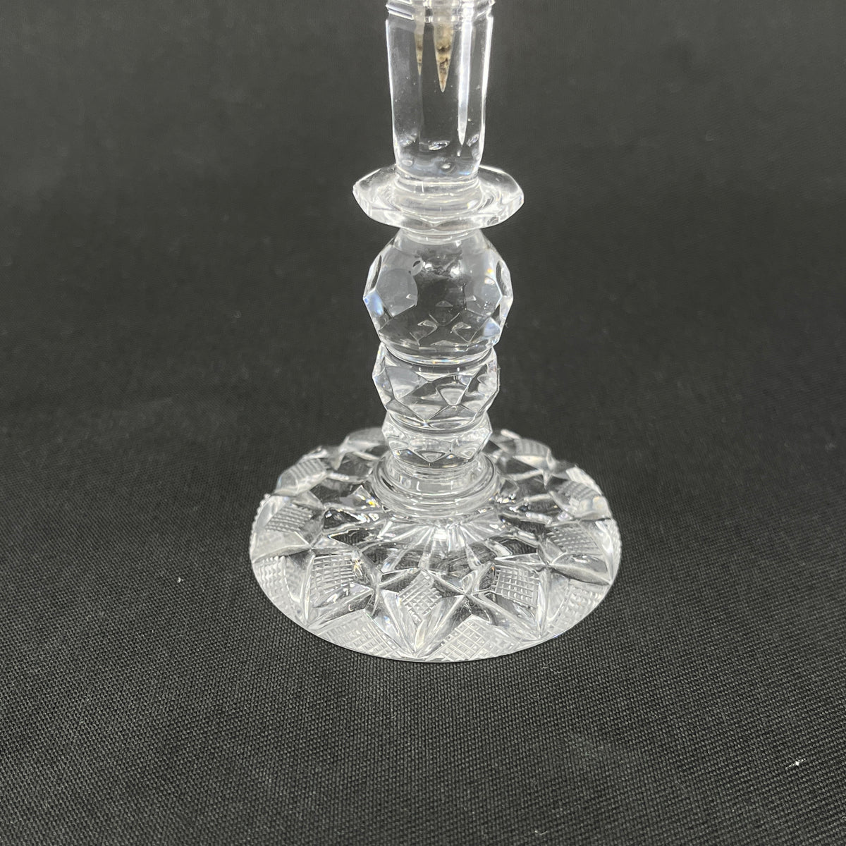 Solifleur vase i krystalglas fra 1900 tallets begyndelse