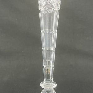 Solifleur vase i krystalglas fra 1900 tallets begyndelse