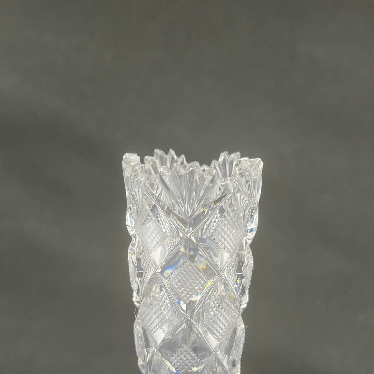 Solifleur vase i krystalglas fra 1900 tallets begyndelse