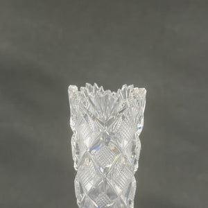 Solifleur vase i krystalglas fra 1900 tallets begyndelse