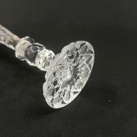 Solifleur vase in crystal glass from the beginning of the 20th century