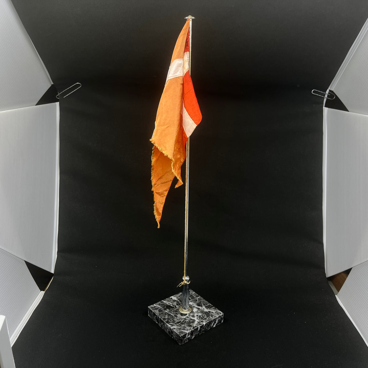 Flagpole - grayish marble base