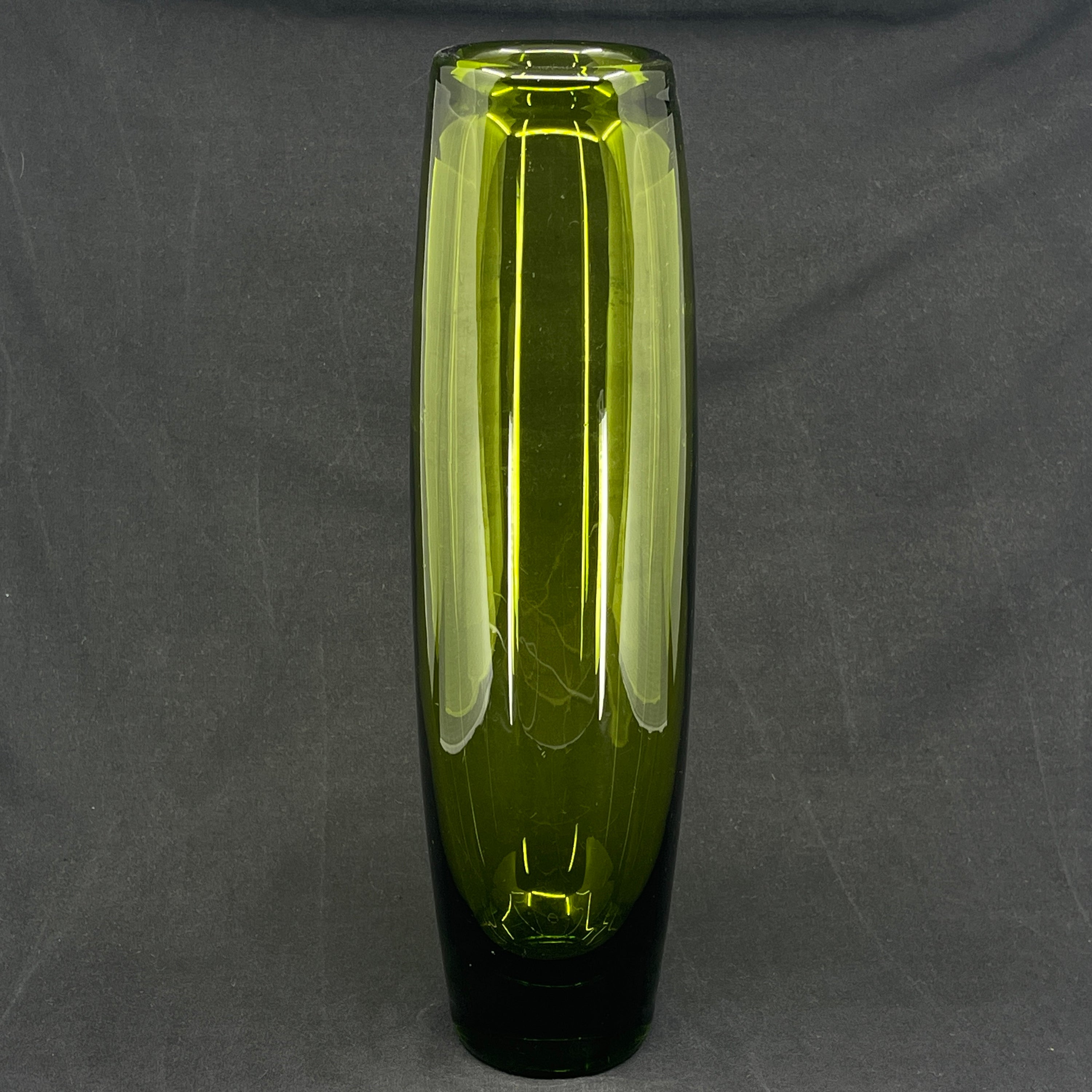 Large May green torpedo vase