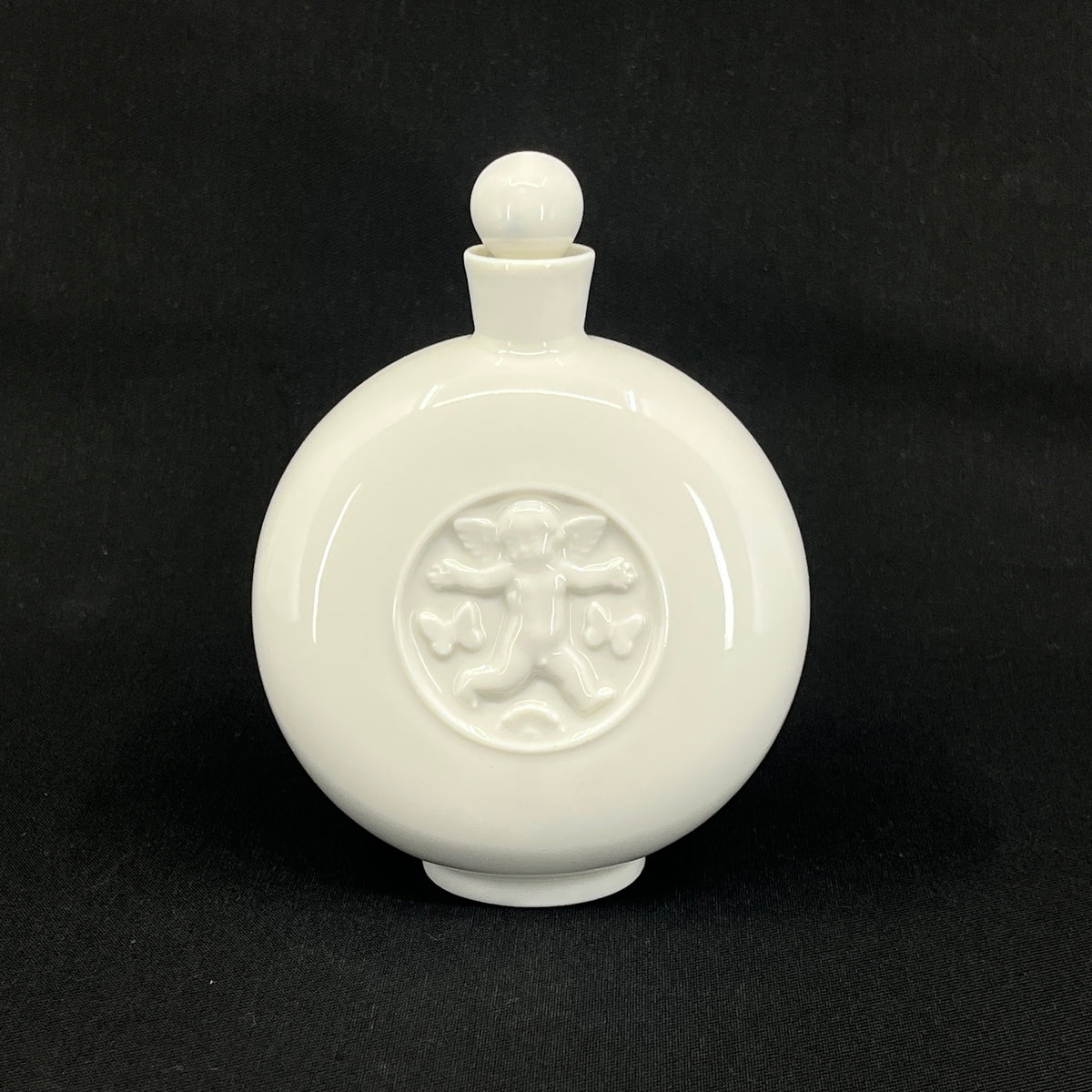 Blanc de chine lidded vase from Royal Copenhagen