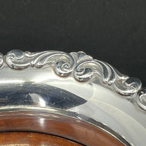 Bottle tray in silver stain
