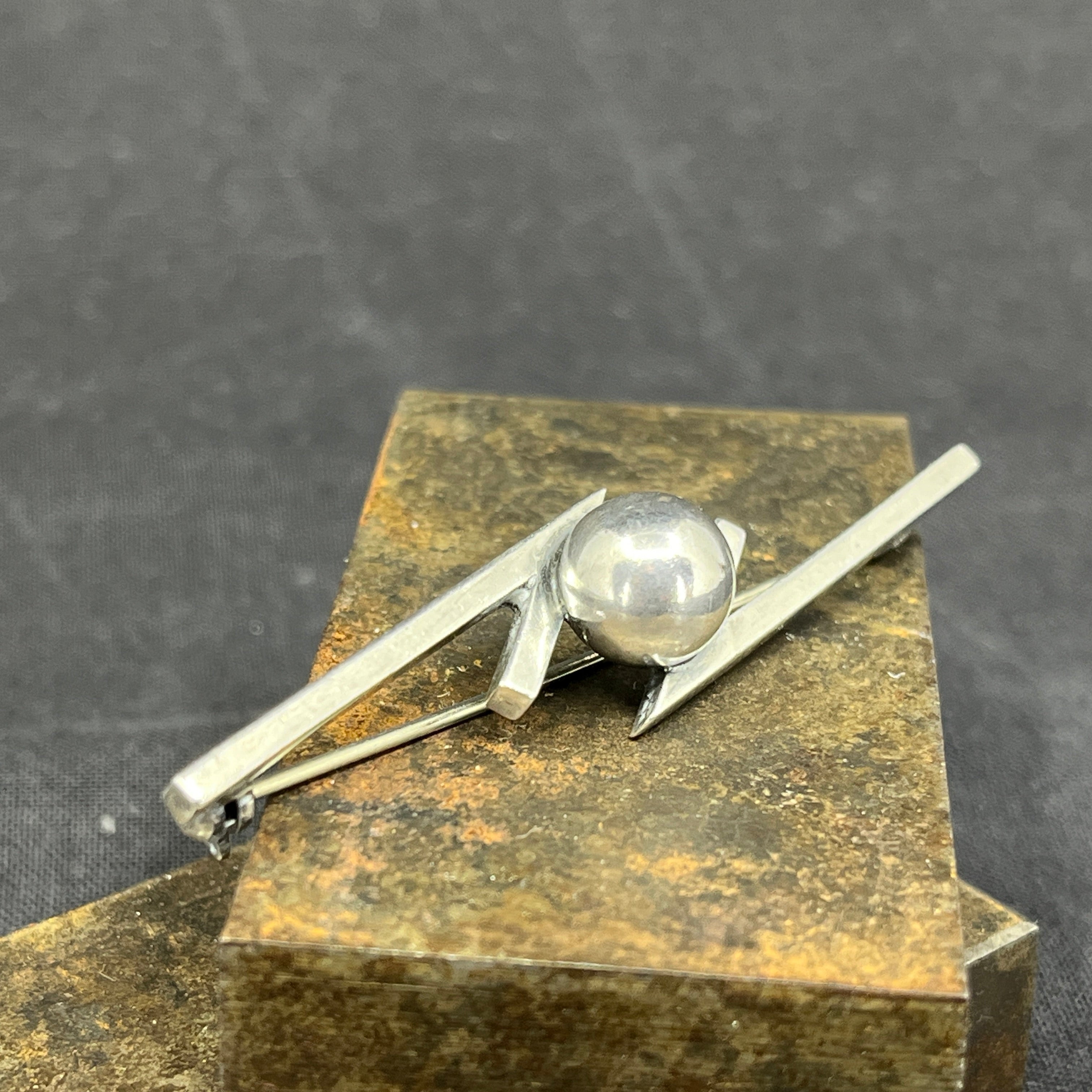 80s Hans Hansen hematite ヘマタイト aitique Georg Jensen Hans Hansen Hematite Aitique Necklace 44cm Used