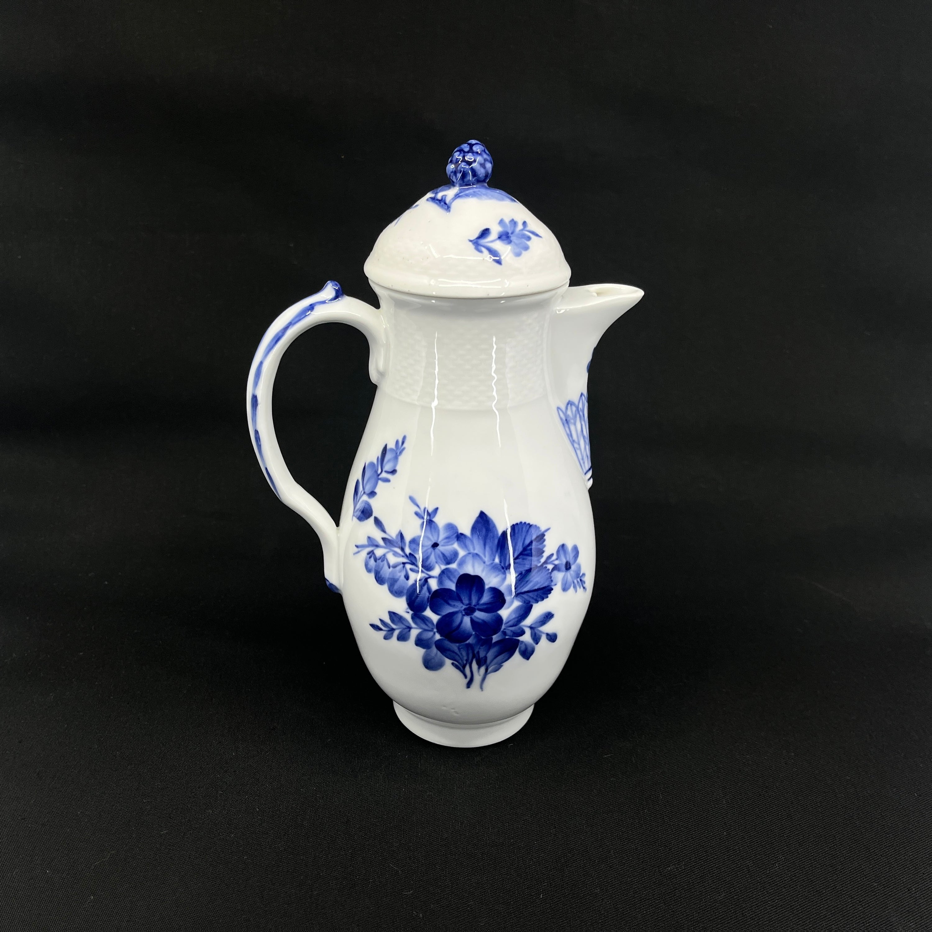 Rare Blue Flower Braided Coffee Pot