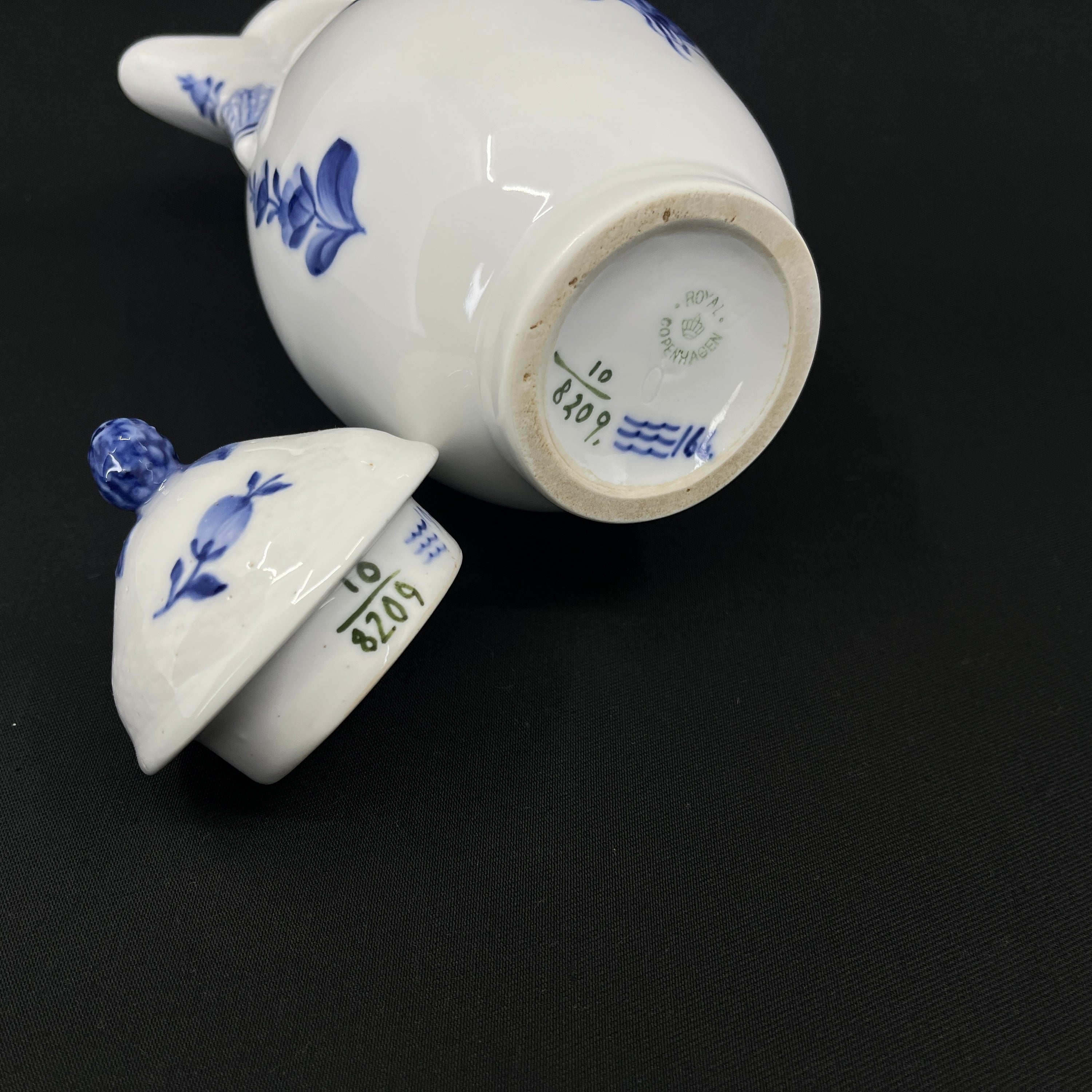 Rare Blue Flower Braided Coffee Pot