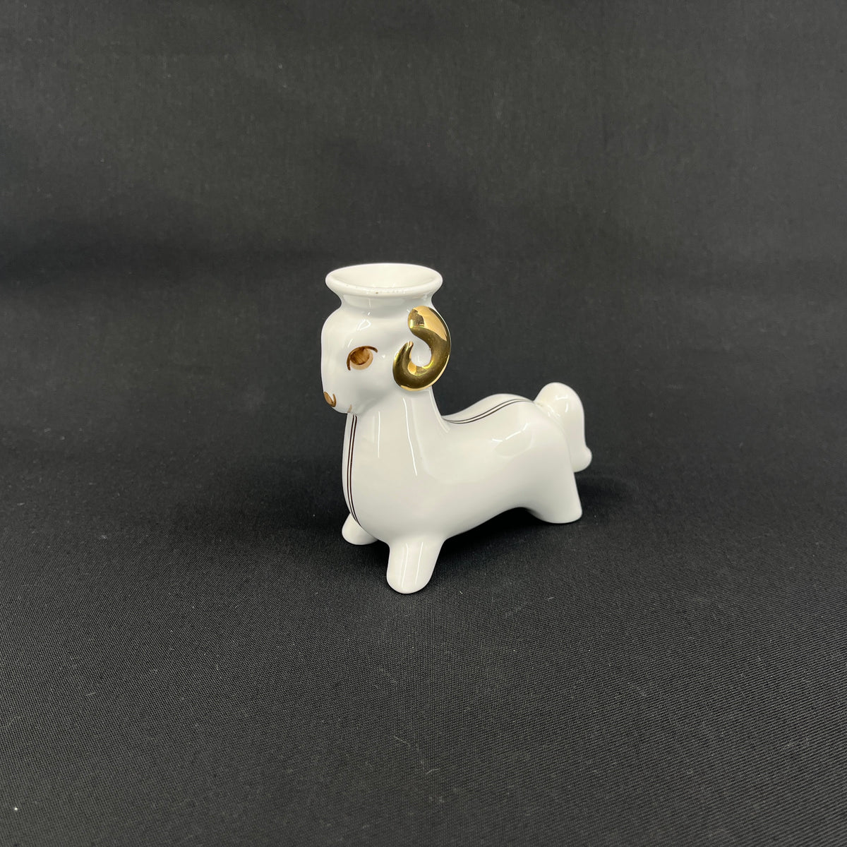 Royal Copenhagen Christmas ram with gold