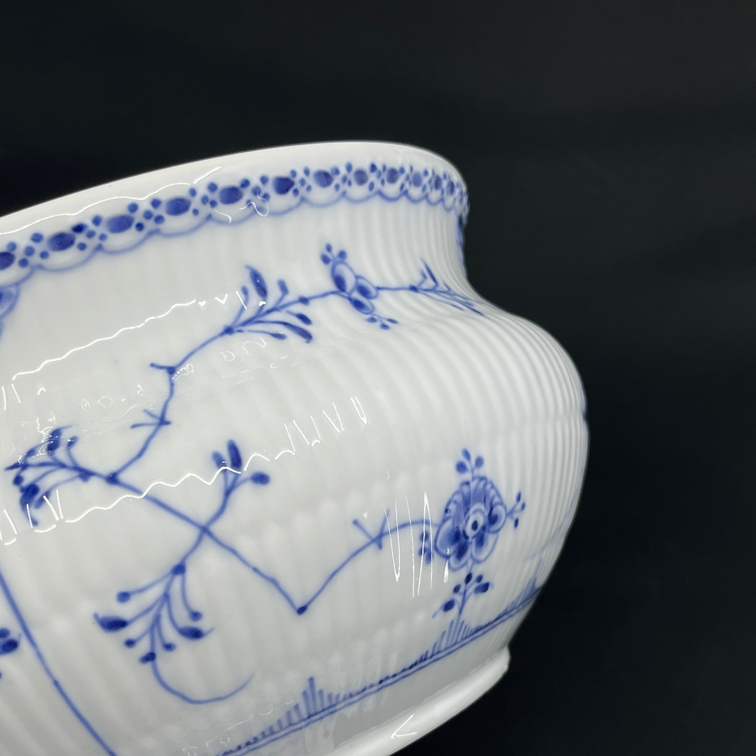 Blue Fluted Half Lace Terrine 1/601