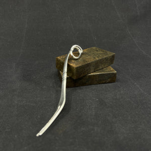 Ornamental serving fork from Georg Jensen, 12.4 cm.