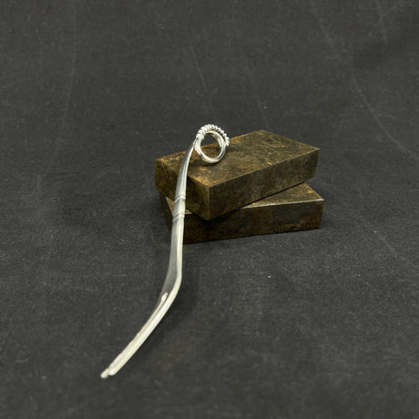 Ornamental pålægsgaffel fra Georg Jensen, 12,4 cm.