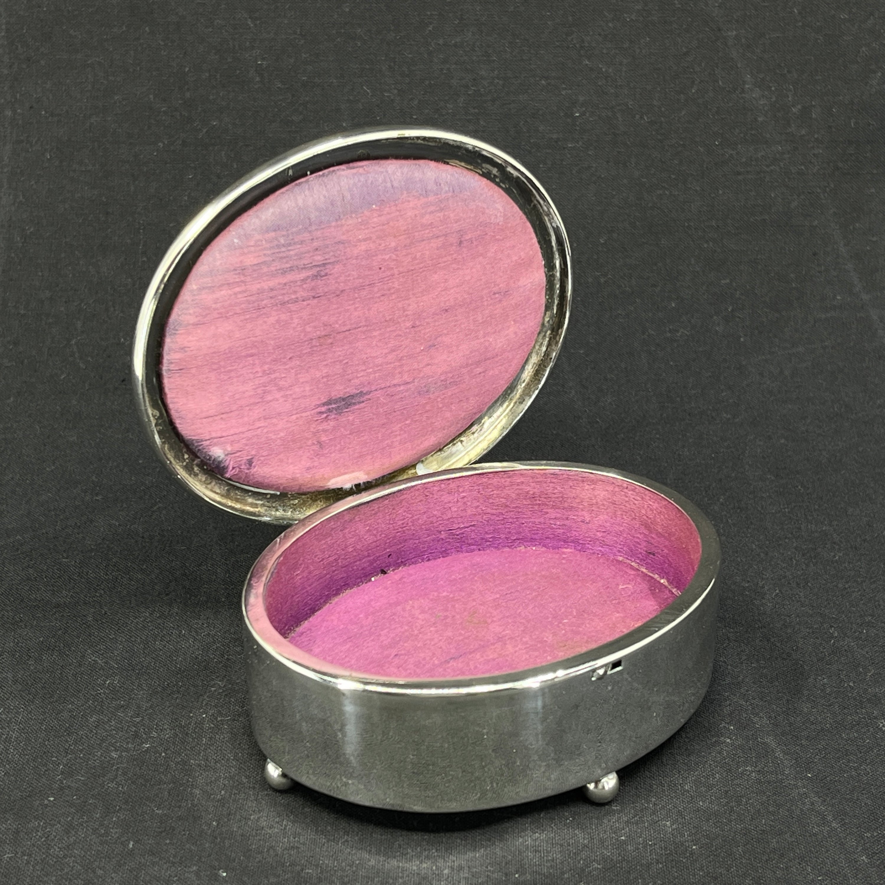 Silver box with hidden lock