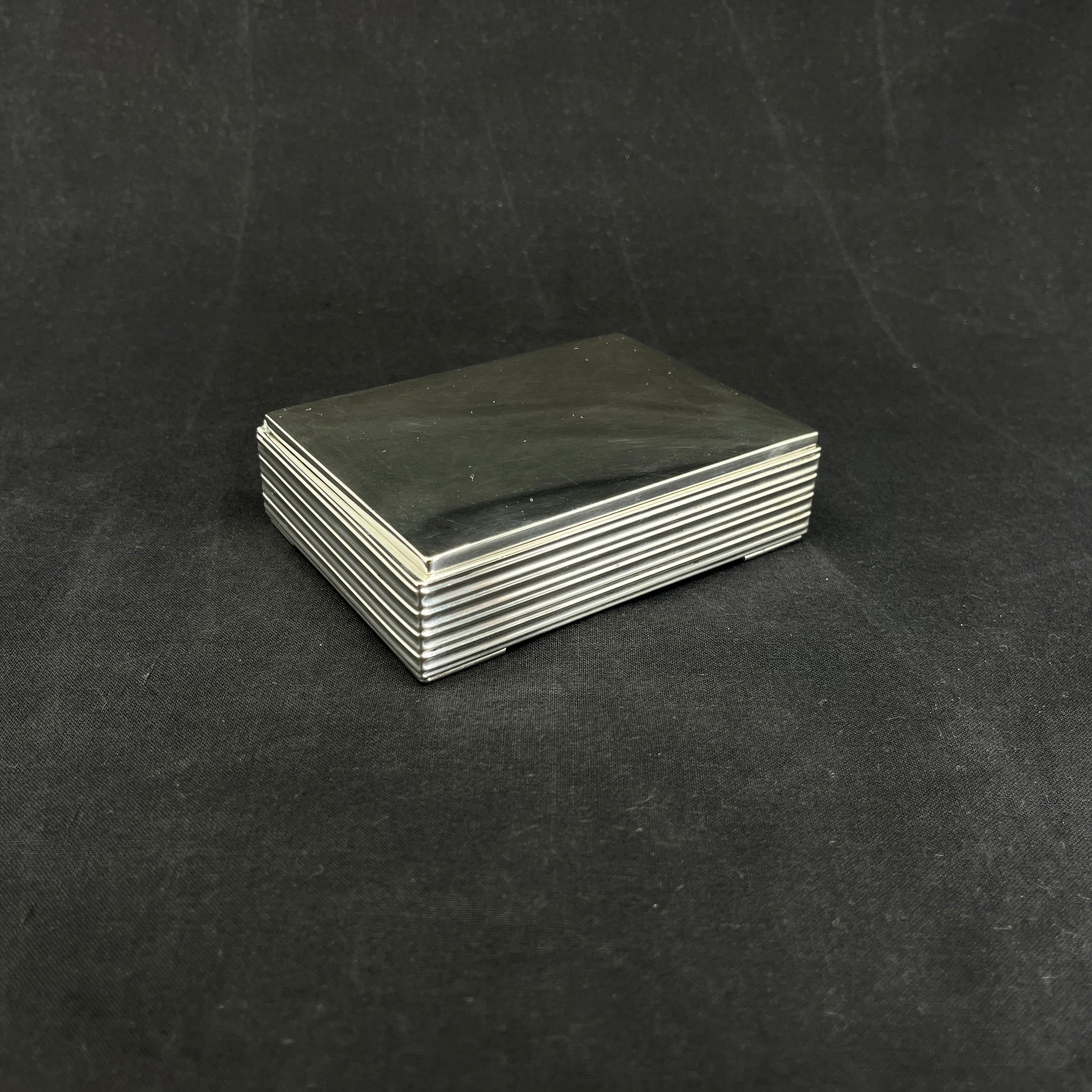 Silver cigarette case