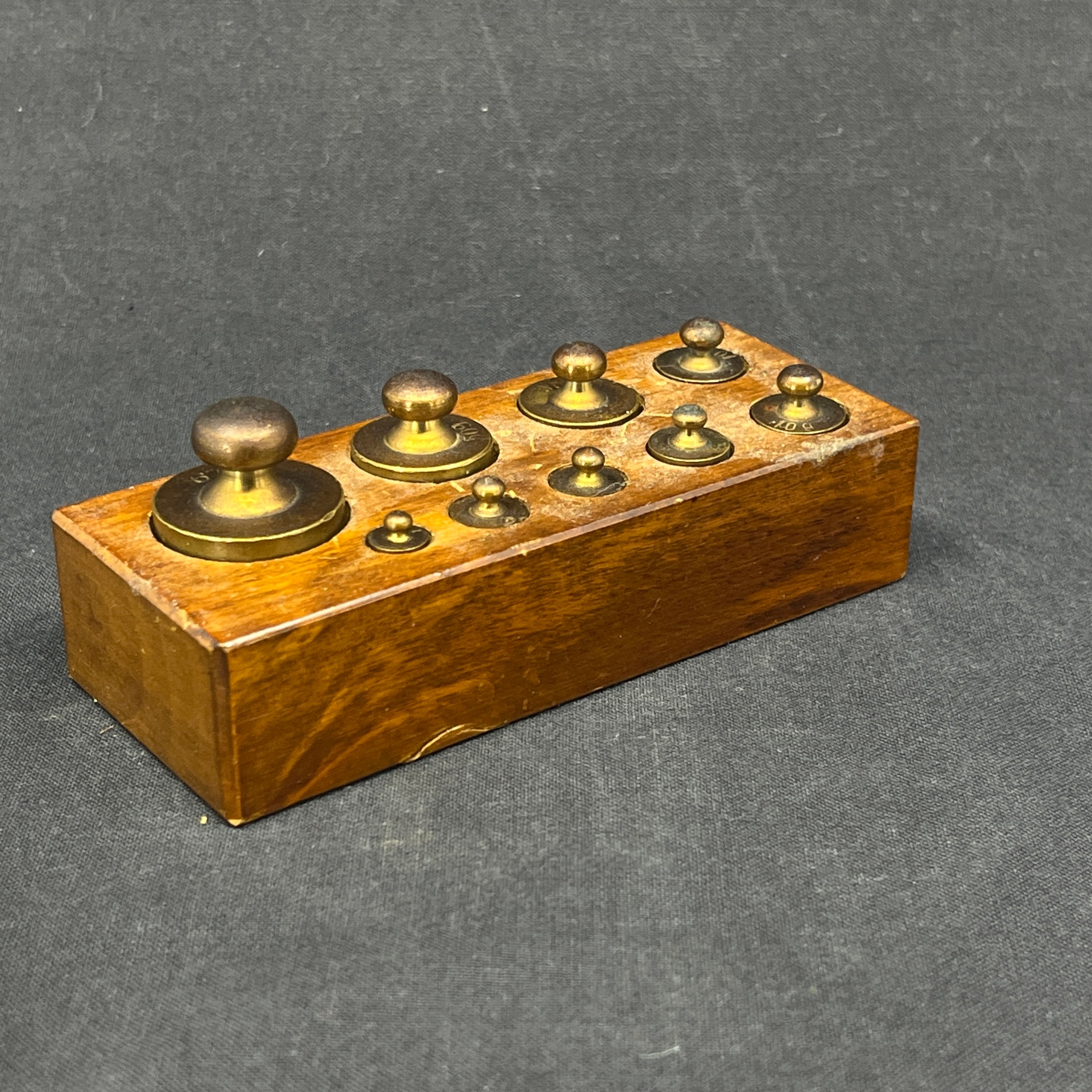 Collection of older Danish weights