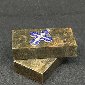 Day marker in silver with enamel