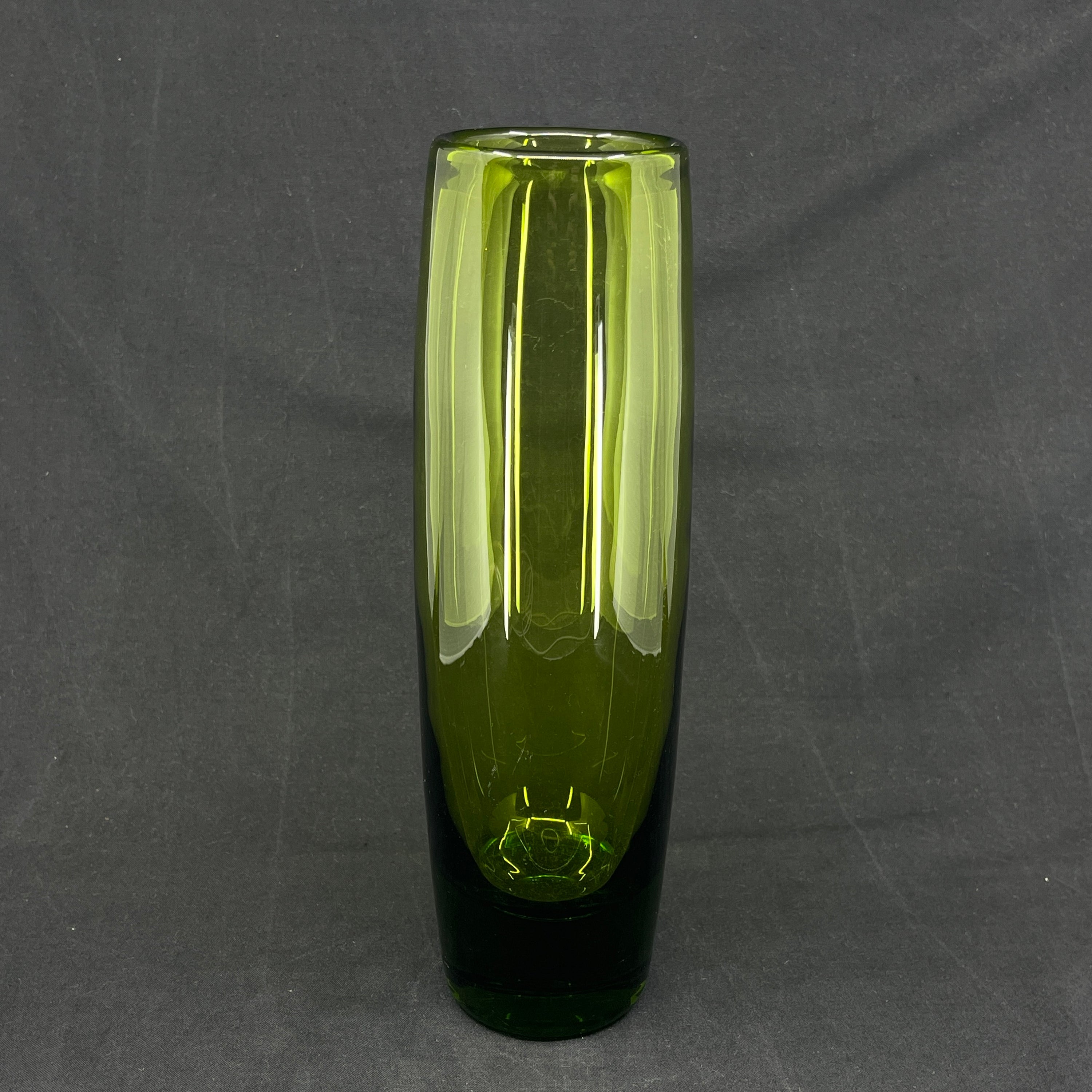 May green torpedo vase