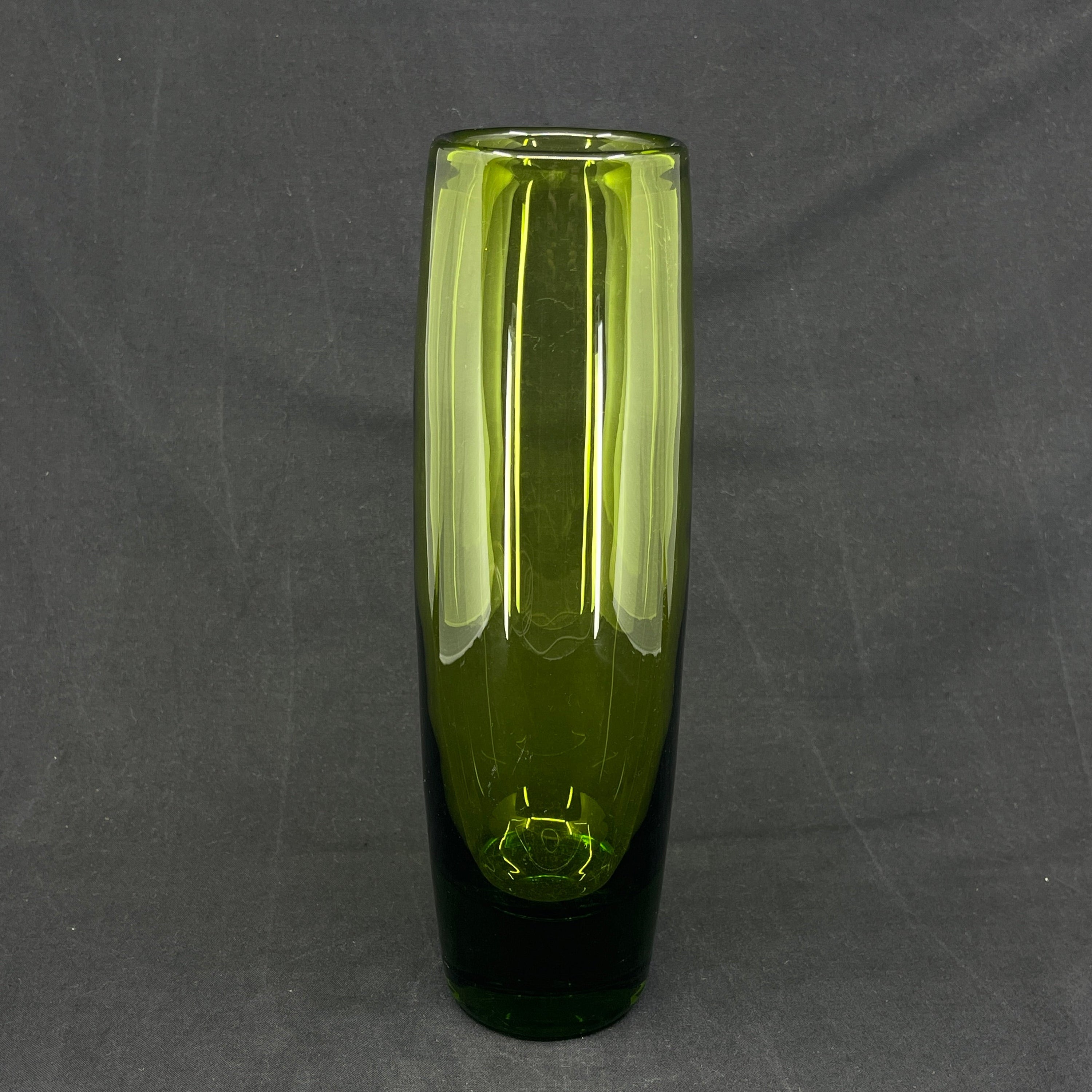 May green torpedo vase