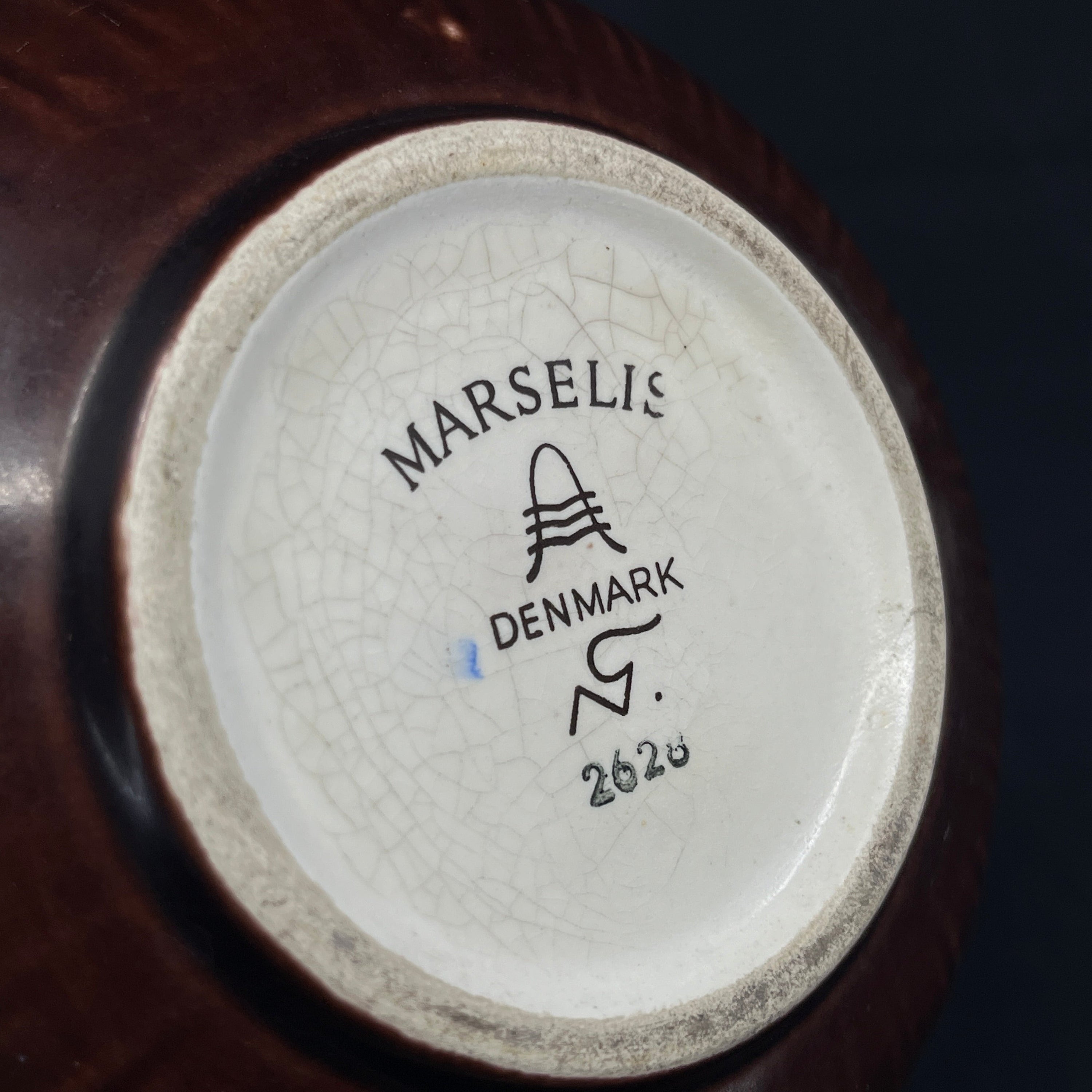 Bordeaux Marselis vase fra Aluminia