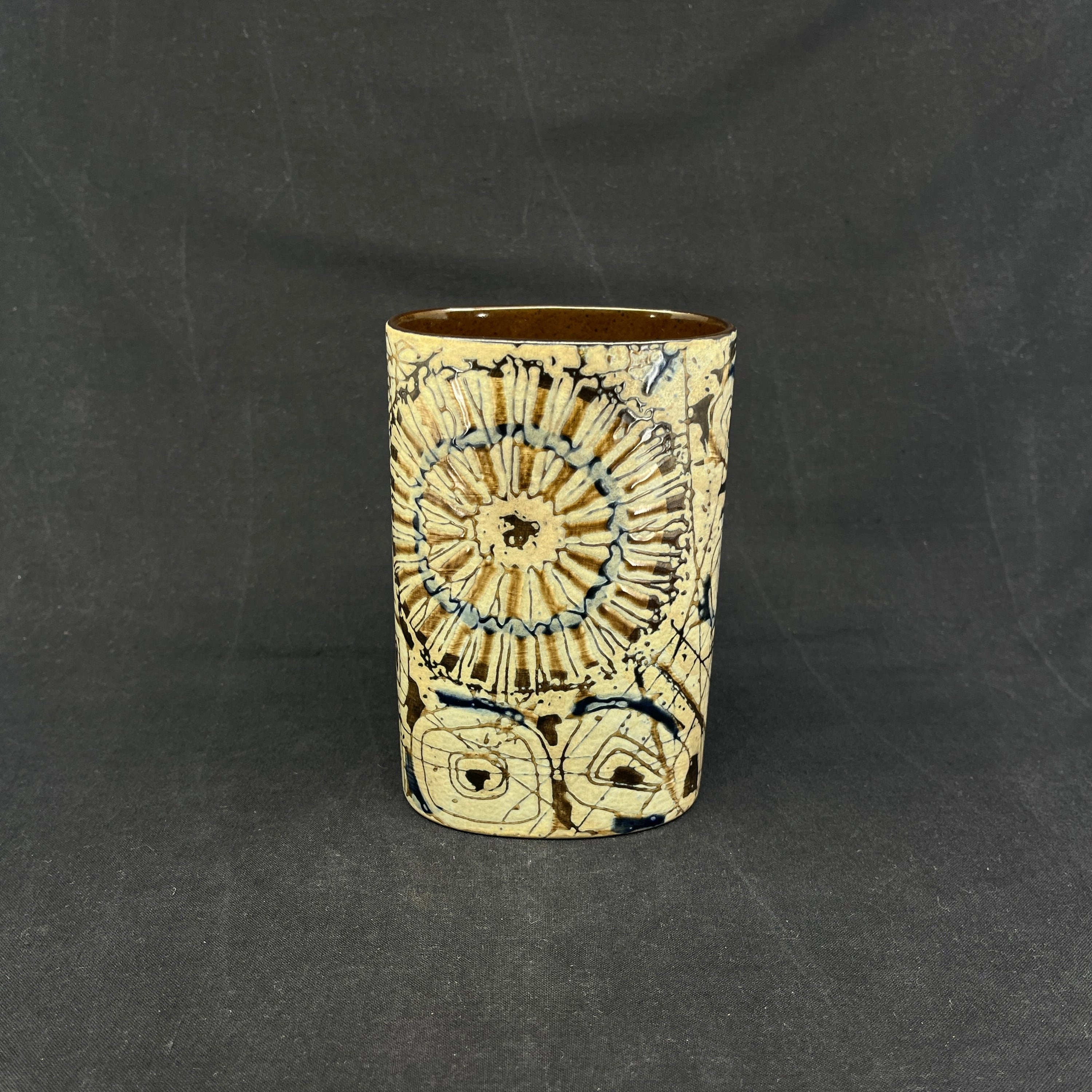 Rare oval Baca vase