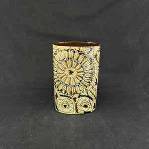 Rare oval Baca vase