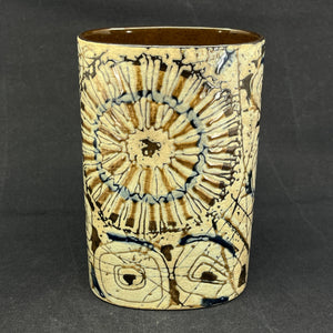 Rare oval Baca vase