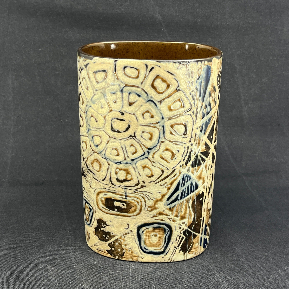 Rare oval Baca vase