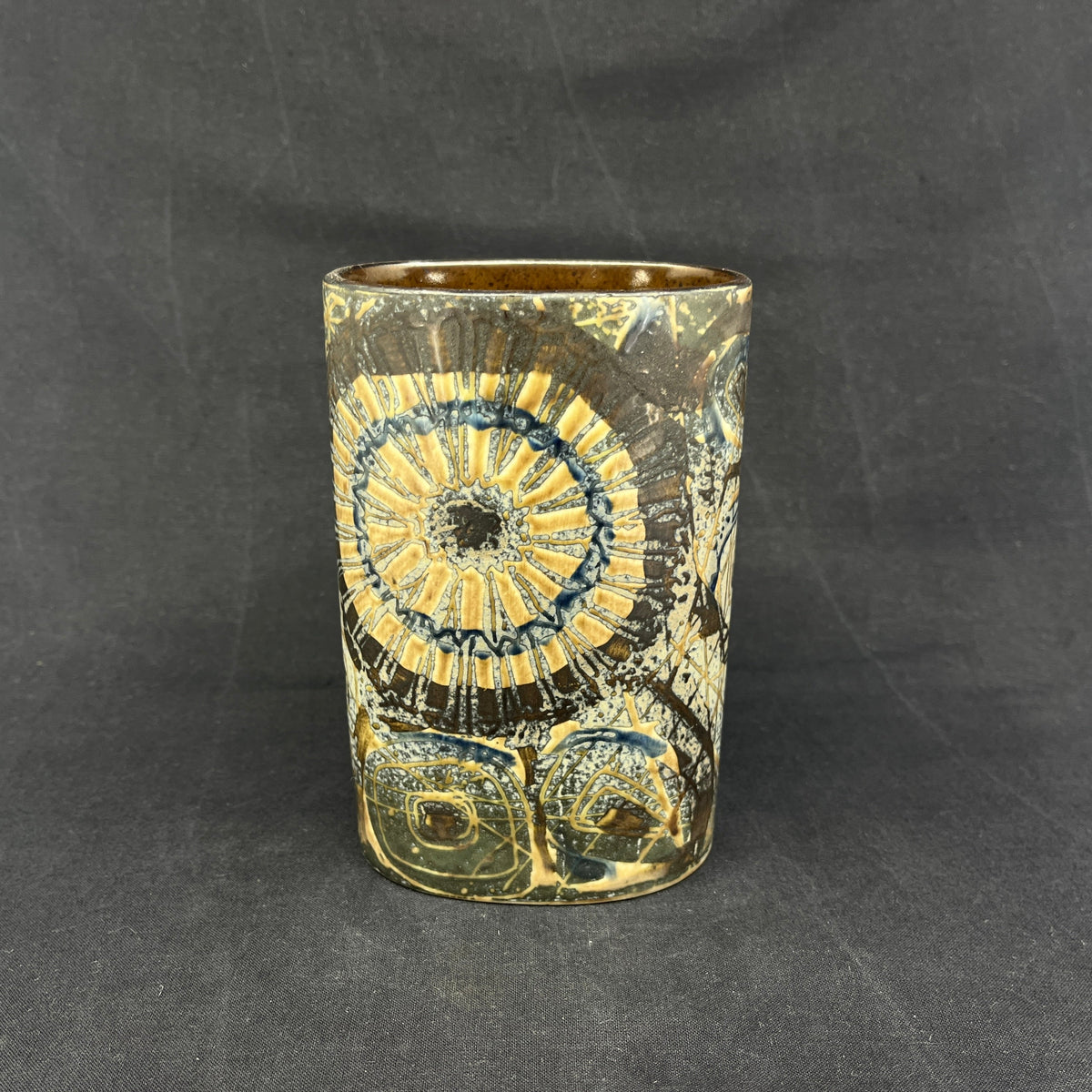 Sjælden oval Baca vase