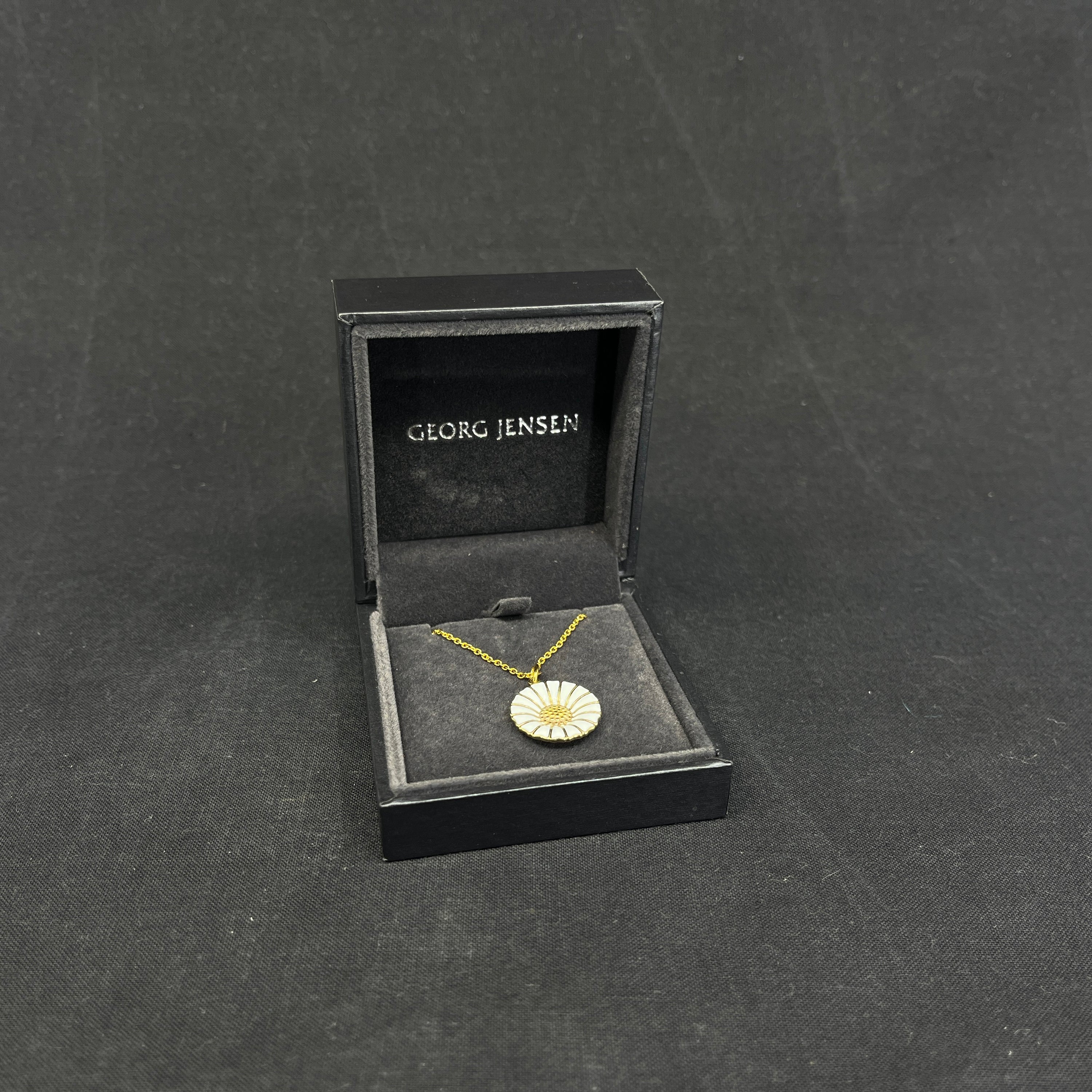 Georg Jensen Marguerite halskæde, 1,8 cm.