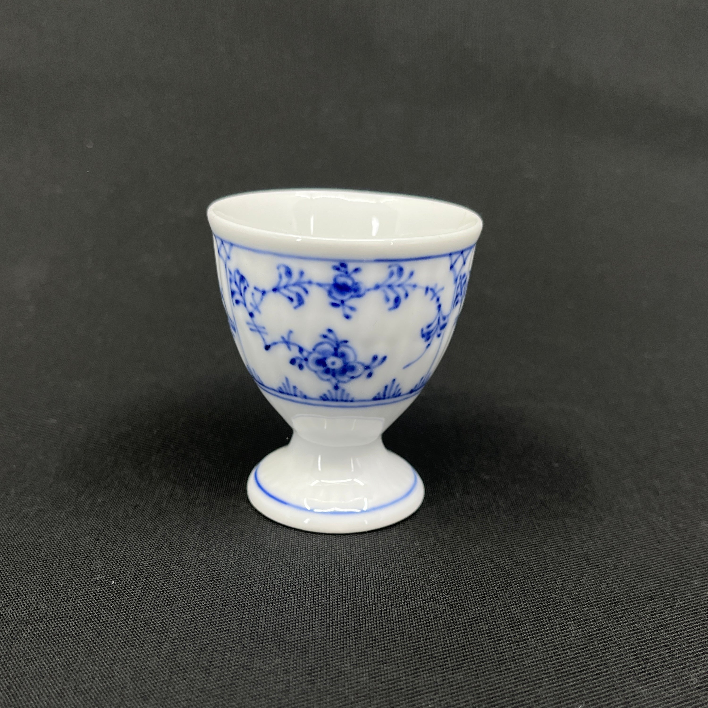 Blue Fluted Fluted Plain egg cup, 1/115