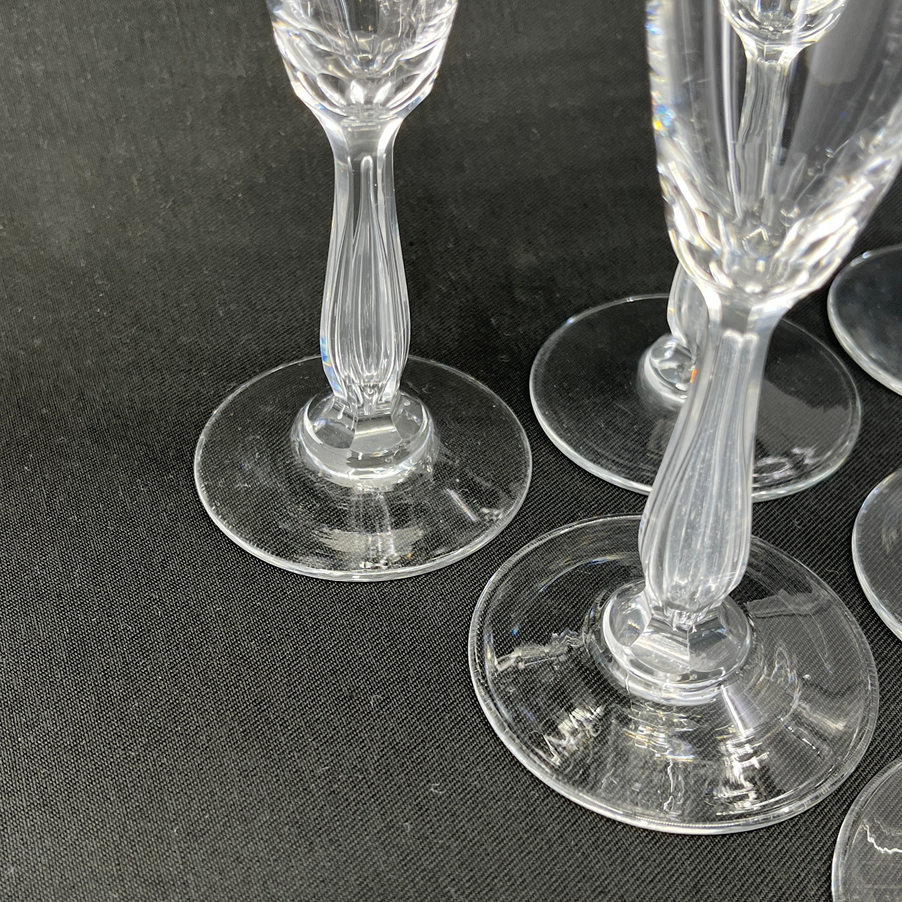6 champagnefløjter fra 1920'erne