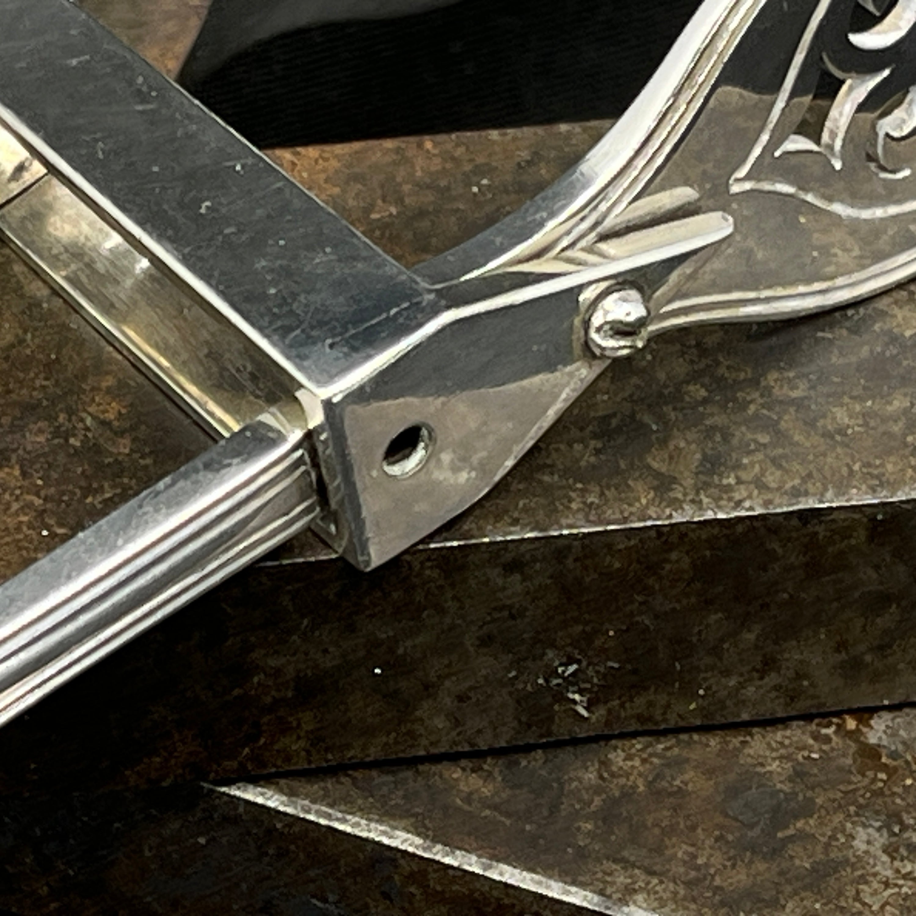 Silver plated asparagus spear