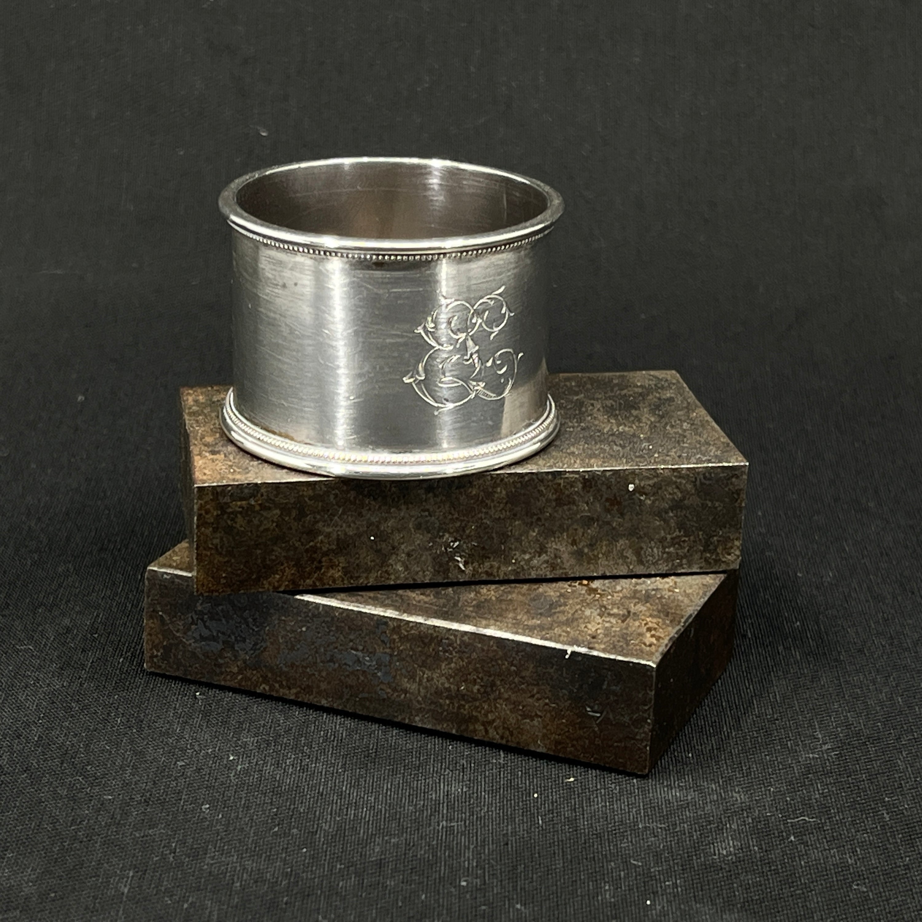 Silver napkin ring from 1902