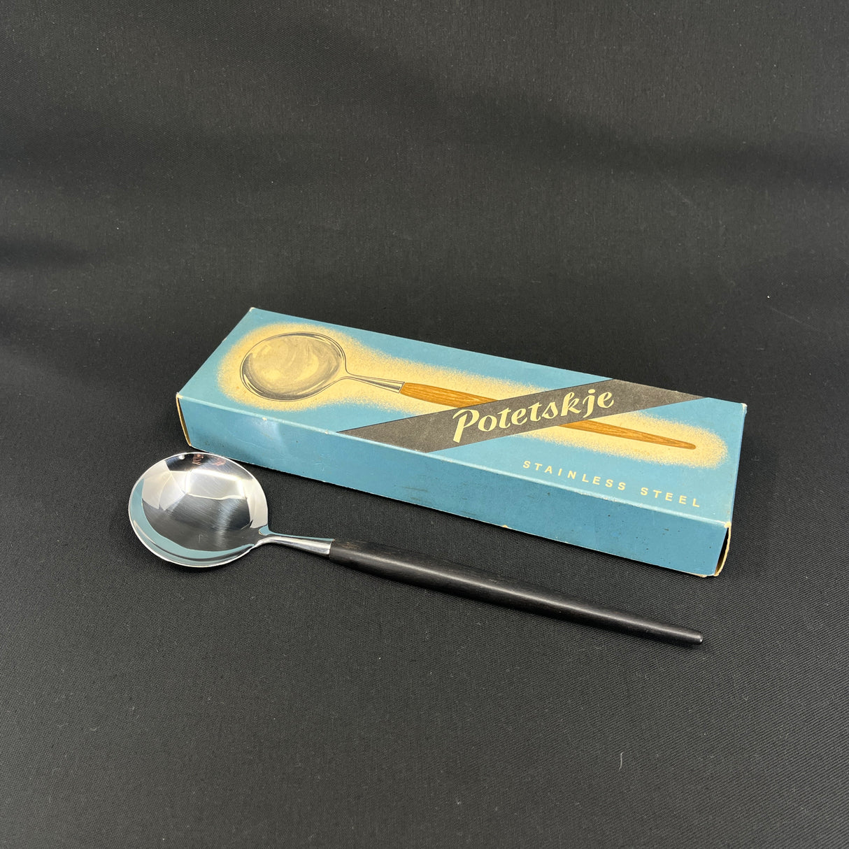 Modern Norwegian rosewood serving spoon from the 1960s