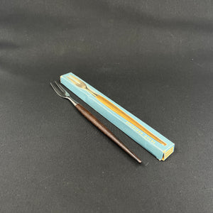 Modern Norwegian rosewood serving fork from the 1960s