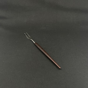 Modern Norwegian rosewood serving fork from the 1960s