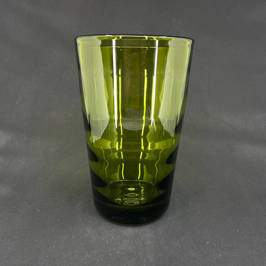 Majgrøn vase fra Holmegaard, 23 cm.